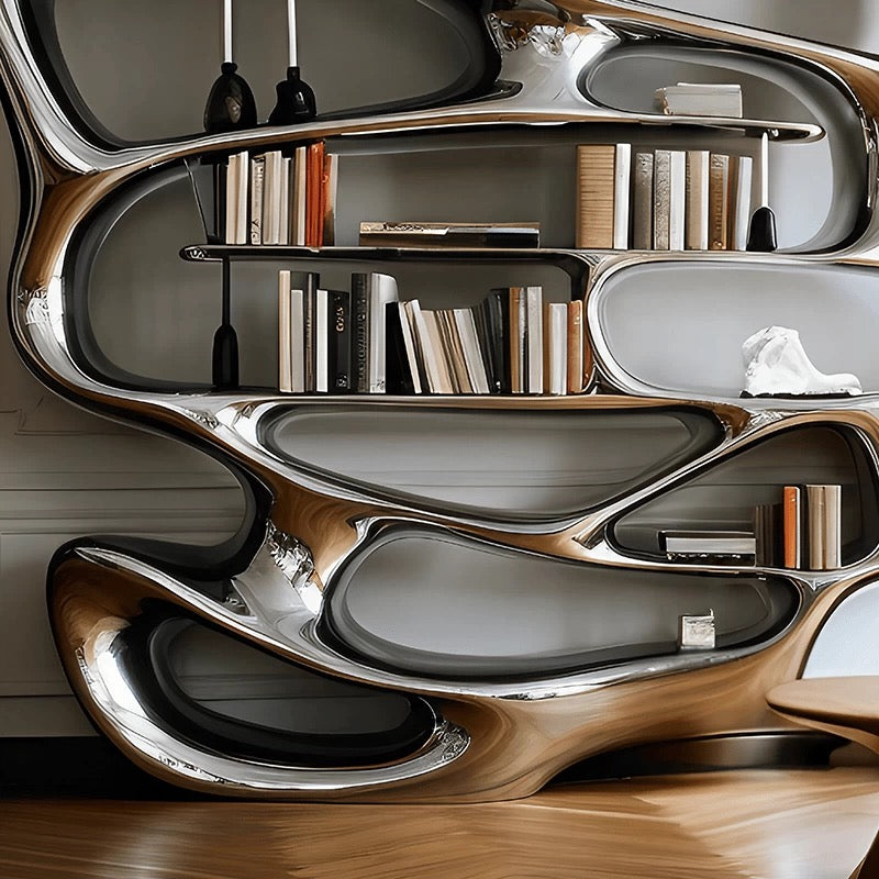 New Arrivals Irregular Shelf Unique Design Bookshelf Home Decor