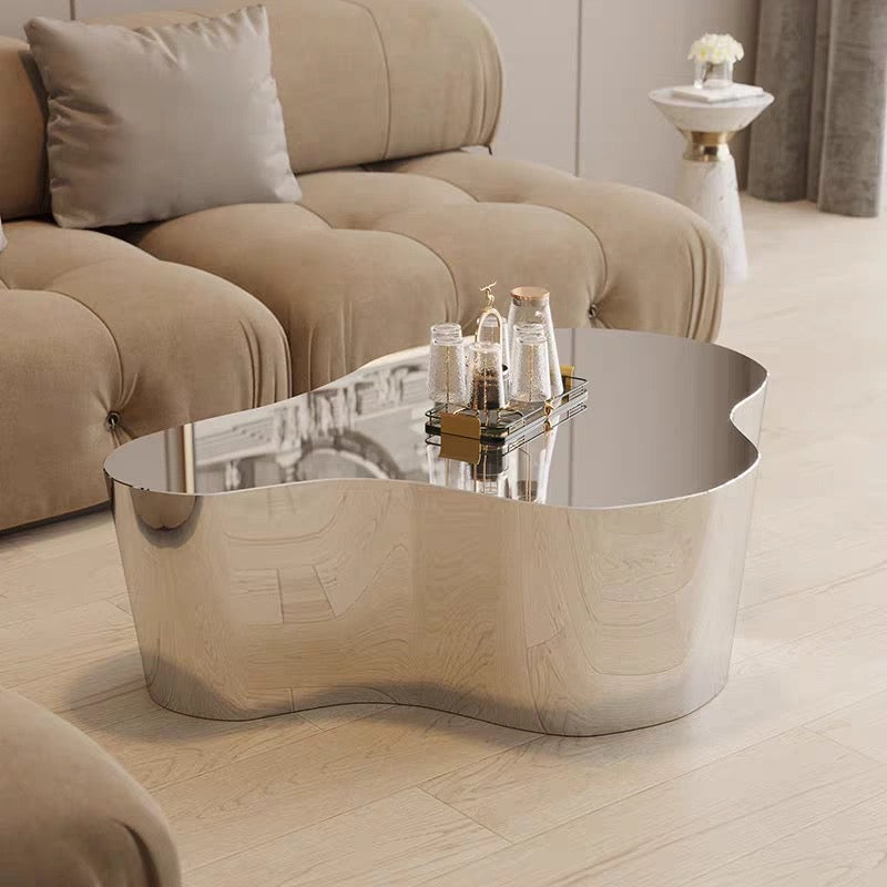 304 Stainless Steel Artistic Coffee Table Functional and Durable Furniture
