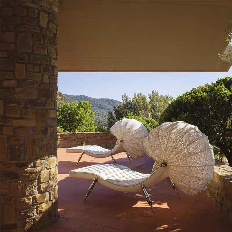Italian-designed Chaise Longue Luxurious Single Sofa Chair