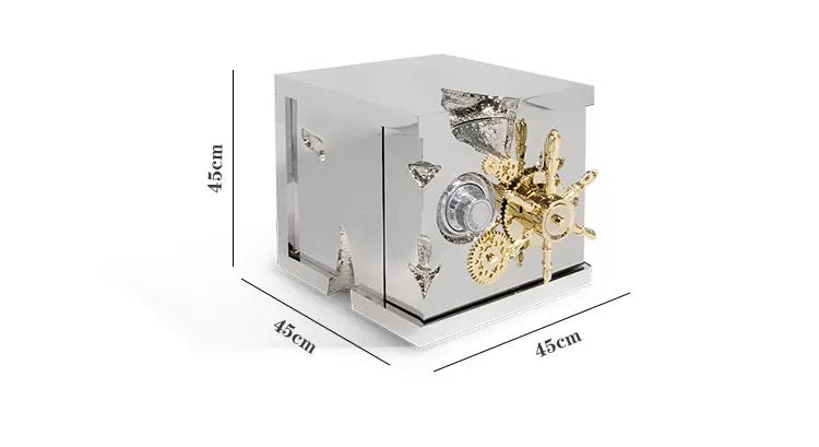 Luxurious Stainless Steel Safe Box Small Cabinet Furniture