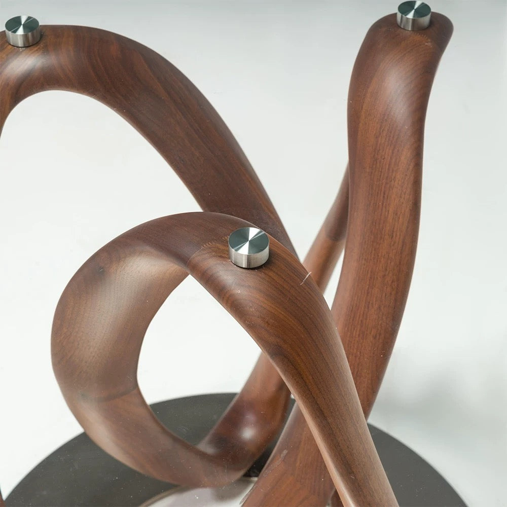 North American Black Walnut Dining Table Glass Table Marble Table