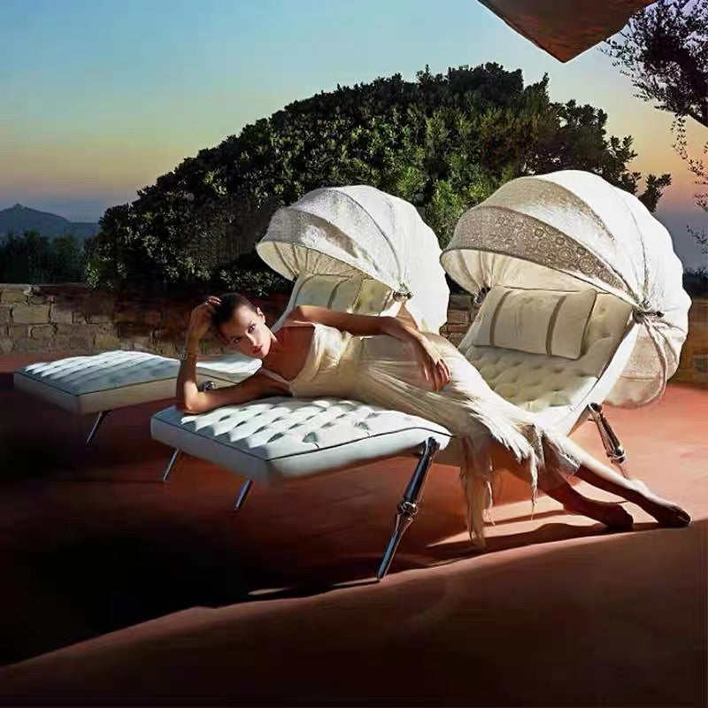 Italian-designed Chaise Longue Luxurious Single Sofa Chair