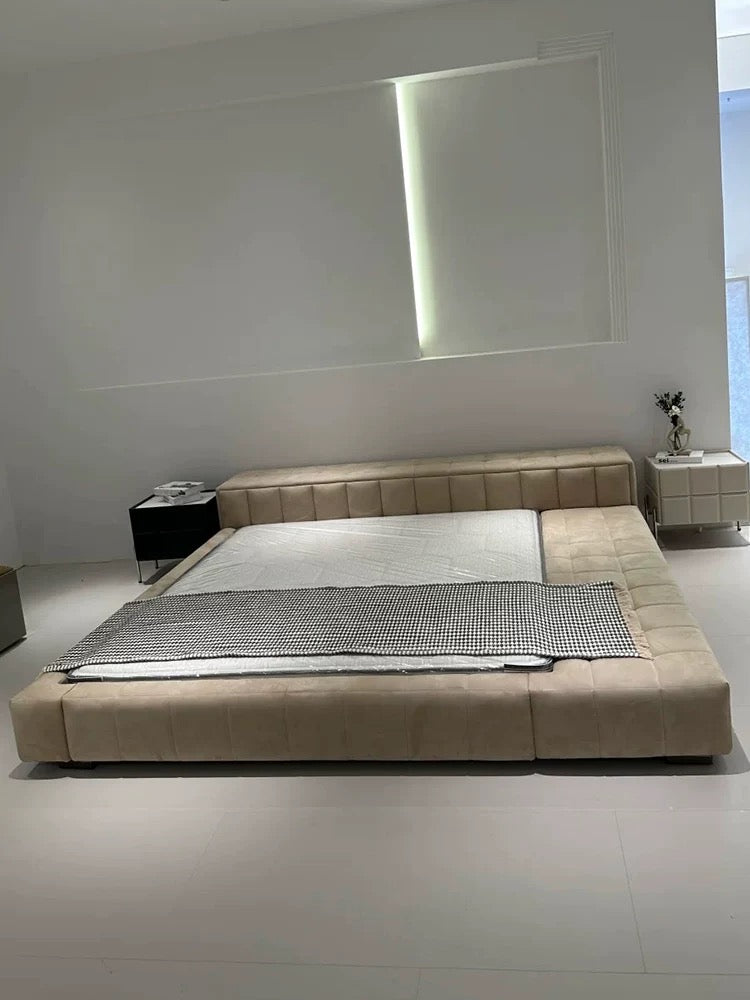Grid Bed Minimalist Style Oversized Double Bed Good Sleep