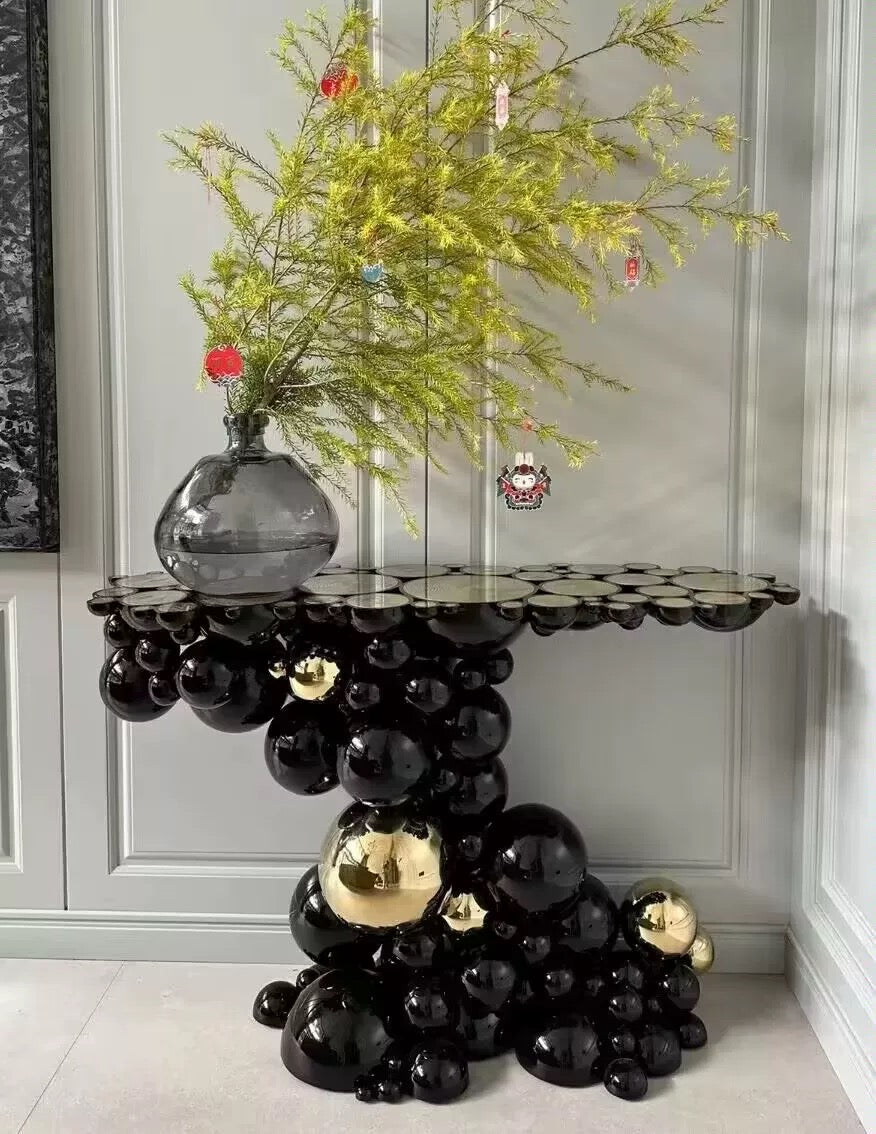 Fantastic Bubble Design Console Luxurious Side Table Modern Villa Interior