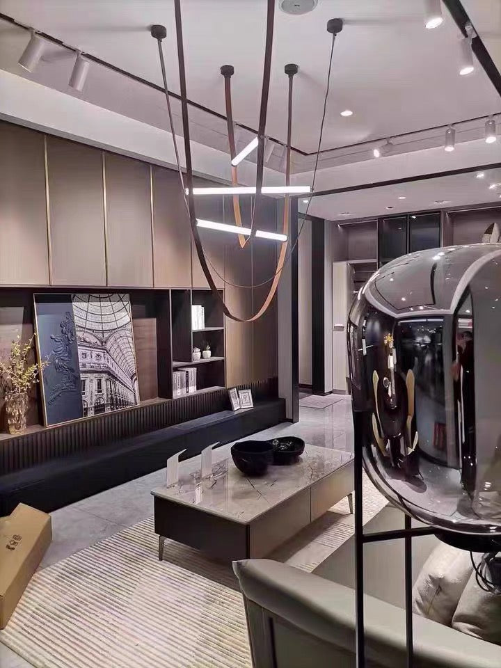 New Arrivals Home Decor Leather LED Light Artistic Chandelier