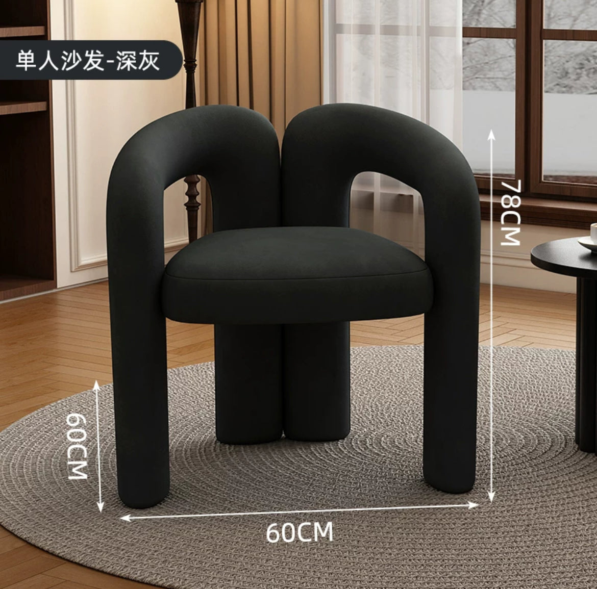 Hot Sale Elegant Leisure Sofa Chair Dining Chair Dressing Chair Armchair
