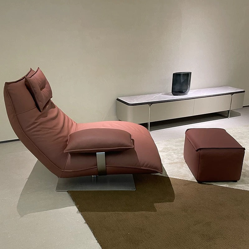 Genuine Leather Lounge Chair Leisure Chair Very Comfortable