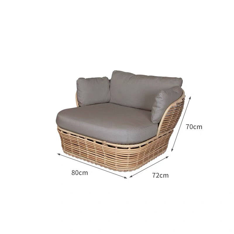 Luxurious Outdoor Furniture Leisure Sofa Coffee Table PE Rattan Furniture