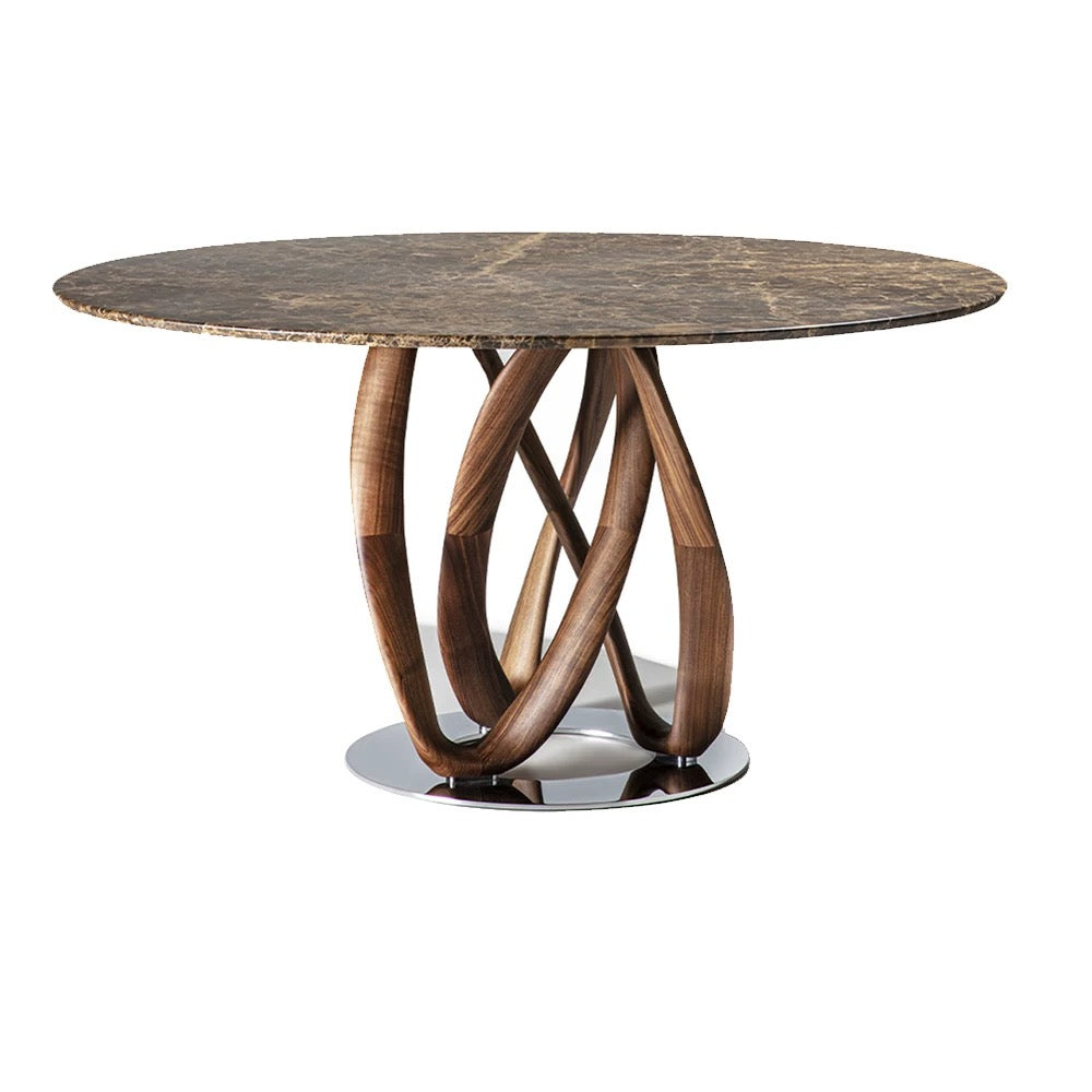 North American Black Walnut Dining Table Glass Table Marble Table