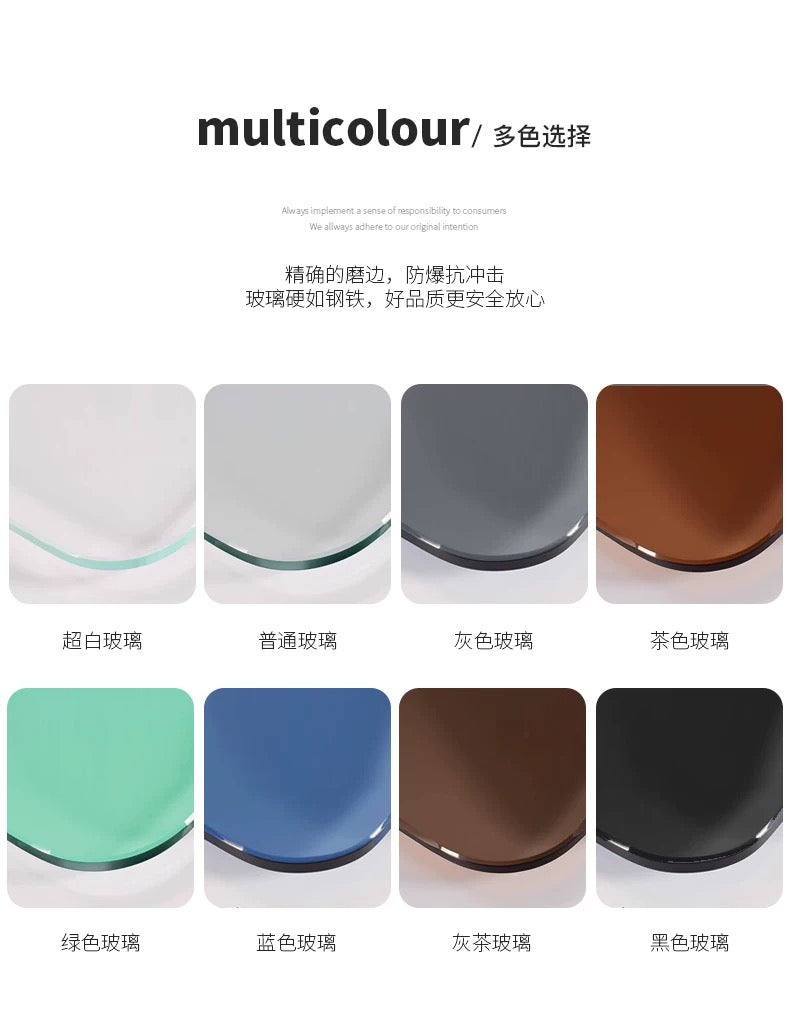 Minimalist Style Coffee Table Tempered Glass Table Elegant Home