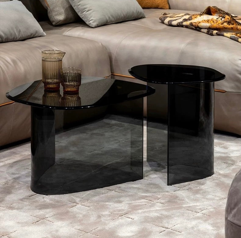2025 New Arrivals Tempered Glass Coffee Table Set