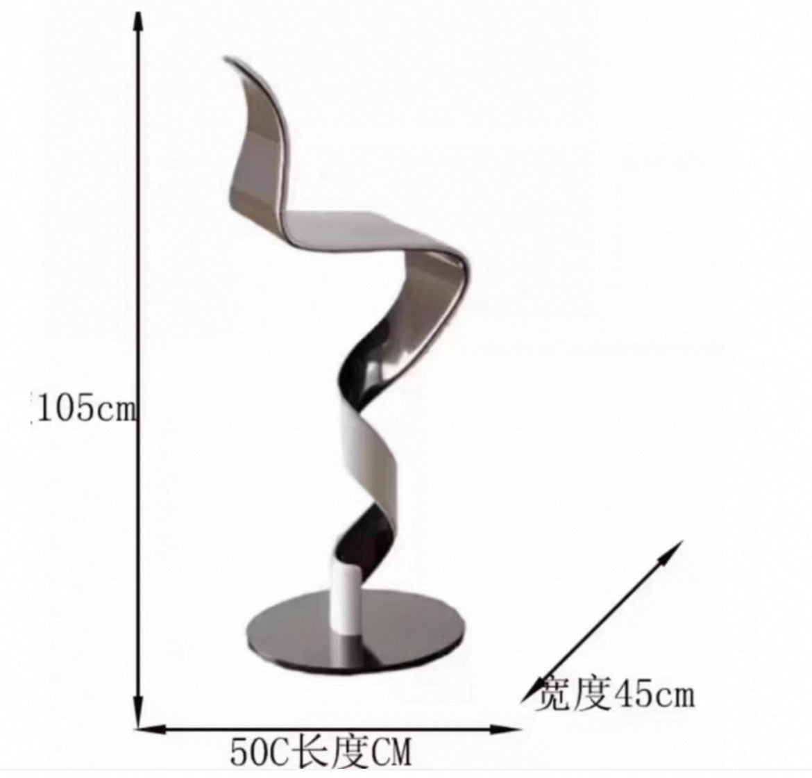 New Arrivals Stainless Steel Bar Stool Stylish Bar Chair