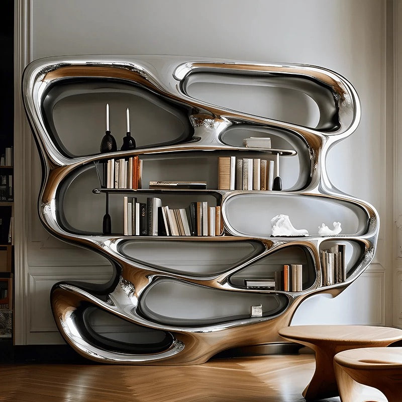 New Arrivals Irregular Shelf Unique Design Bookshelf Home Decor