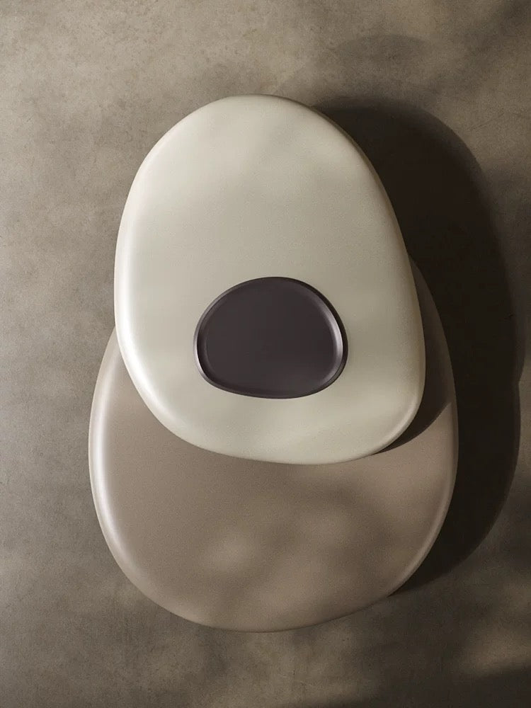 New 2024 Pebble-shaped Rotating Coffee Table Nordic Style Modern Home