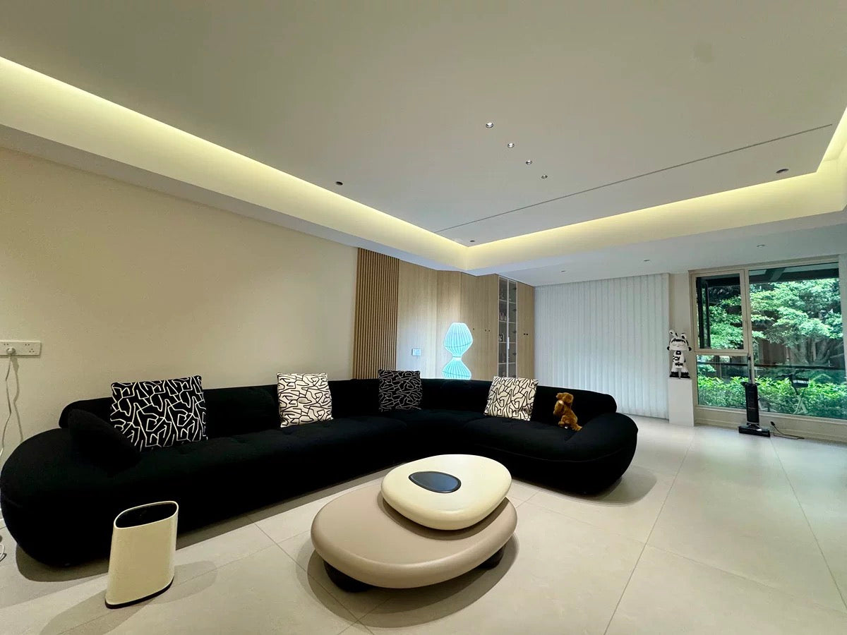 New 2024 Pebble-shaped Rotating Coffee Table Nordic Style Modern Home