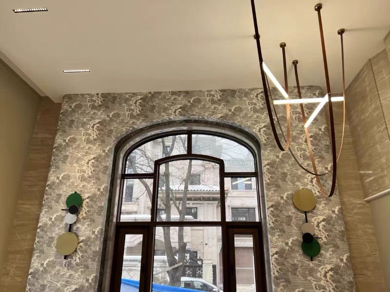New Arrivals Home Decor Leather LED Light Artistic Chandelier