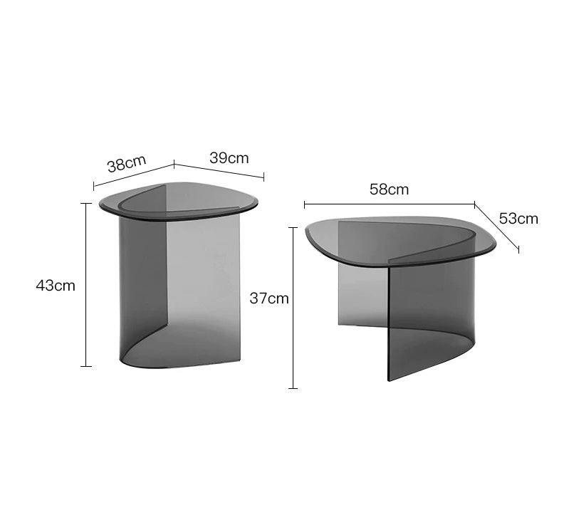 2025 New Arrivals Tempered Glass Coffee Table Set