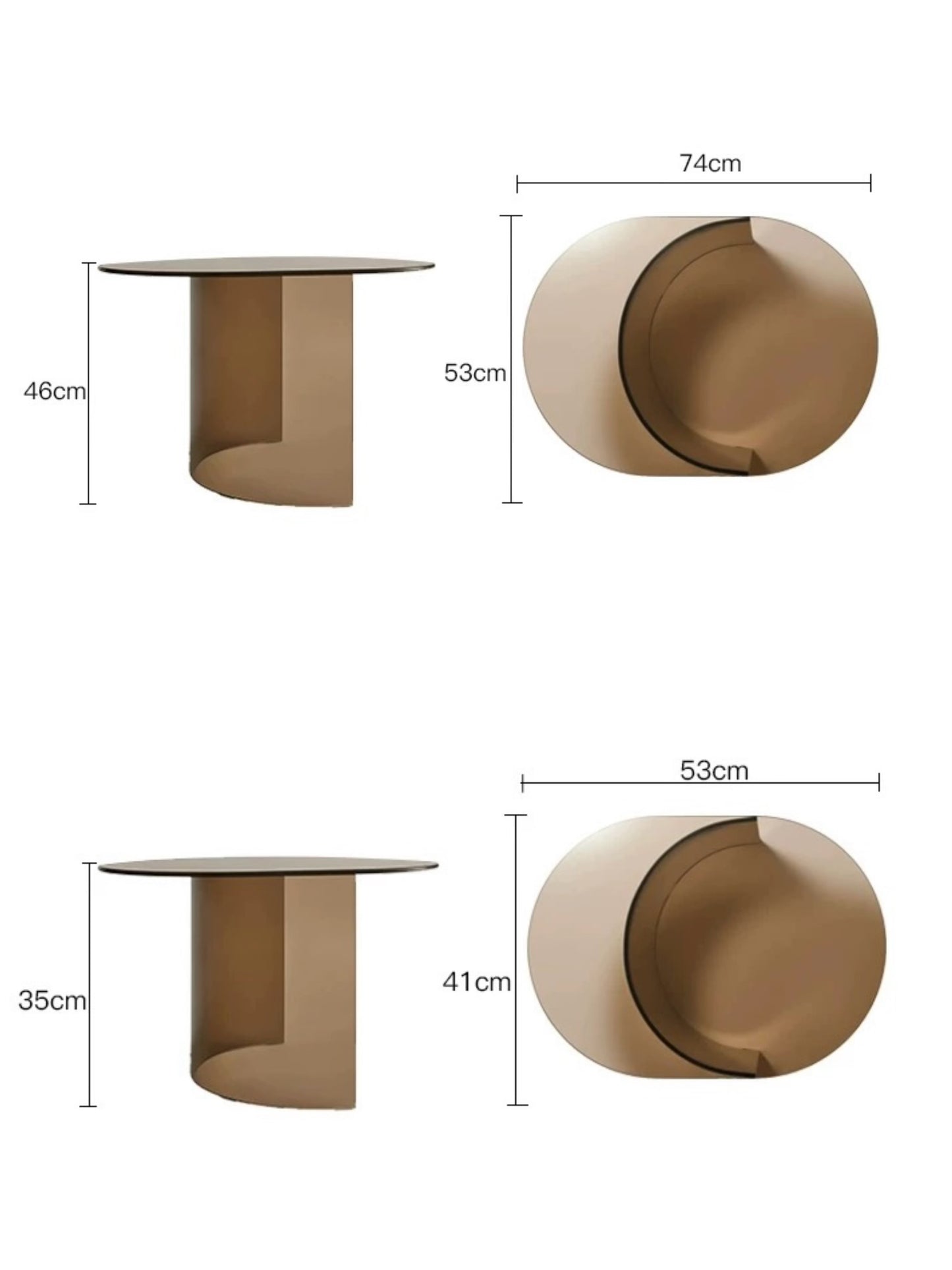 Minimalist Style Coffee Table Tempered Glass Table Elegant Home