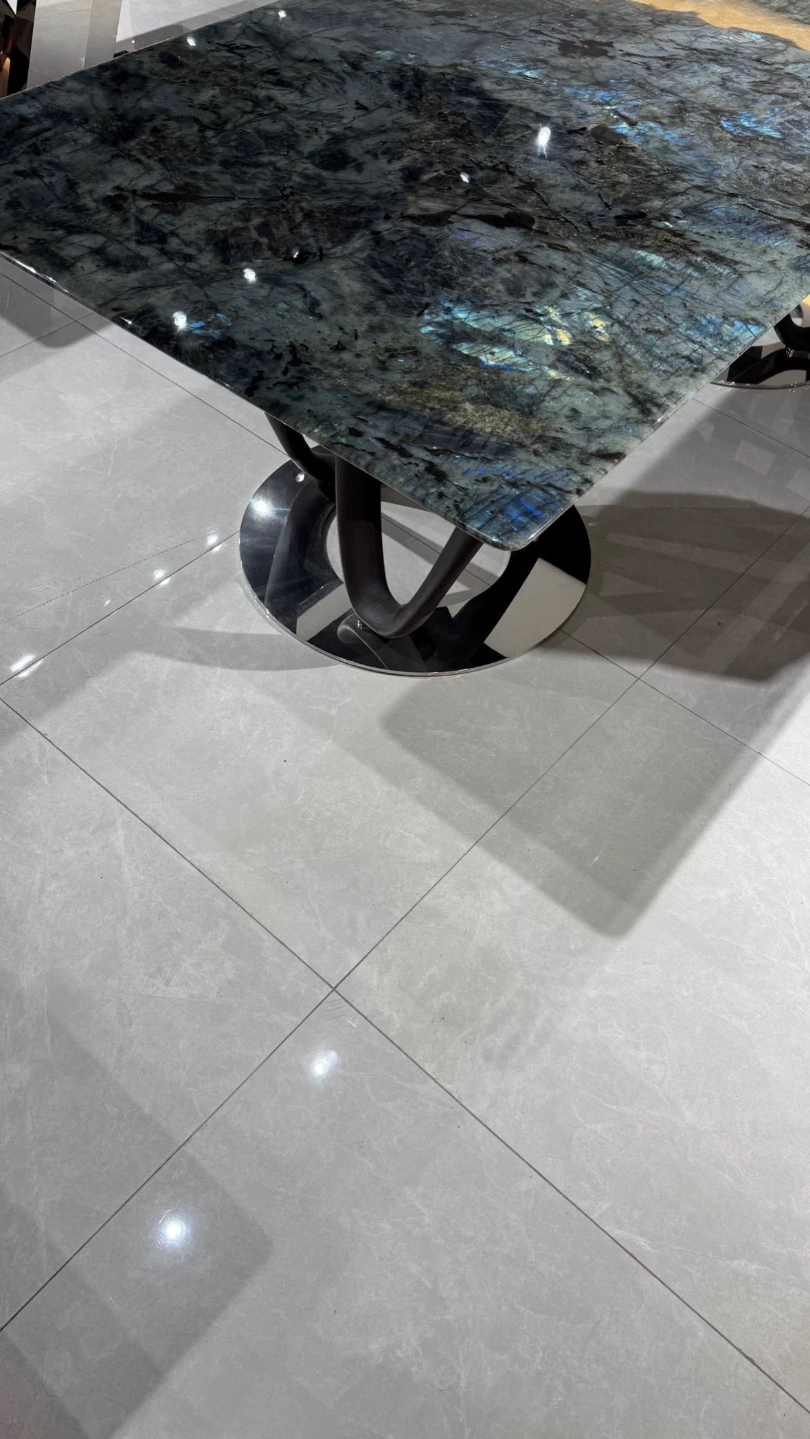 North American Black Walnut Dining Table Glass Table Marble Table