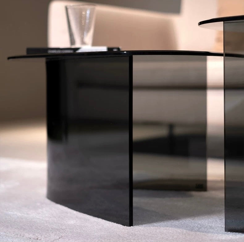 2025 New Arrivals Tempered Glass Coffee Table Set