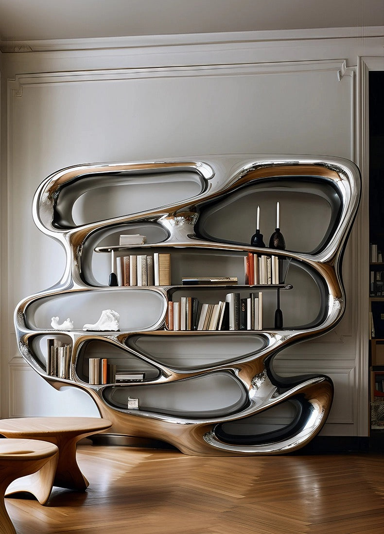 New Arrivals Irregular Shelf Unique Design Bookshelf Home Decor