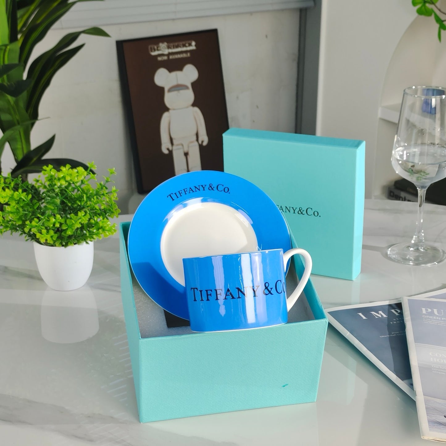 Christmas Gifts Coffee Cup Saucer Birthday Gift Home Colorful Tableware Free Shipping