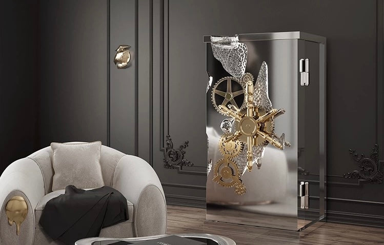 Luxurious Stainless Steel Safe Box Small Cabinet Furniture