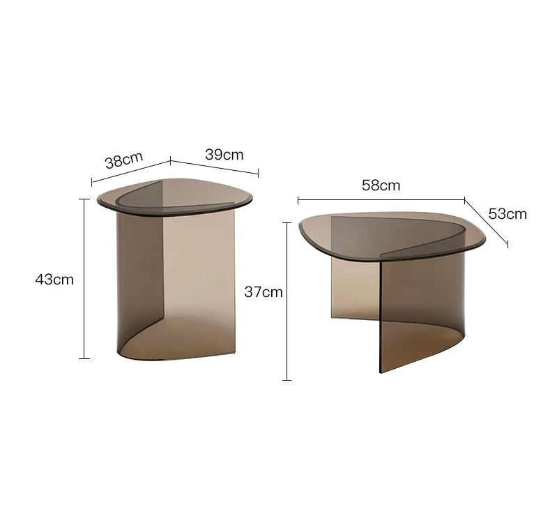 2025 New Arrivals Tempered Glass Coffee Table Set