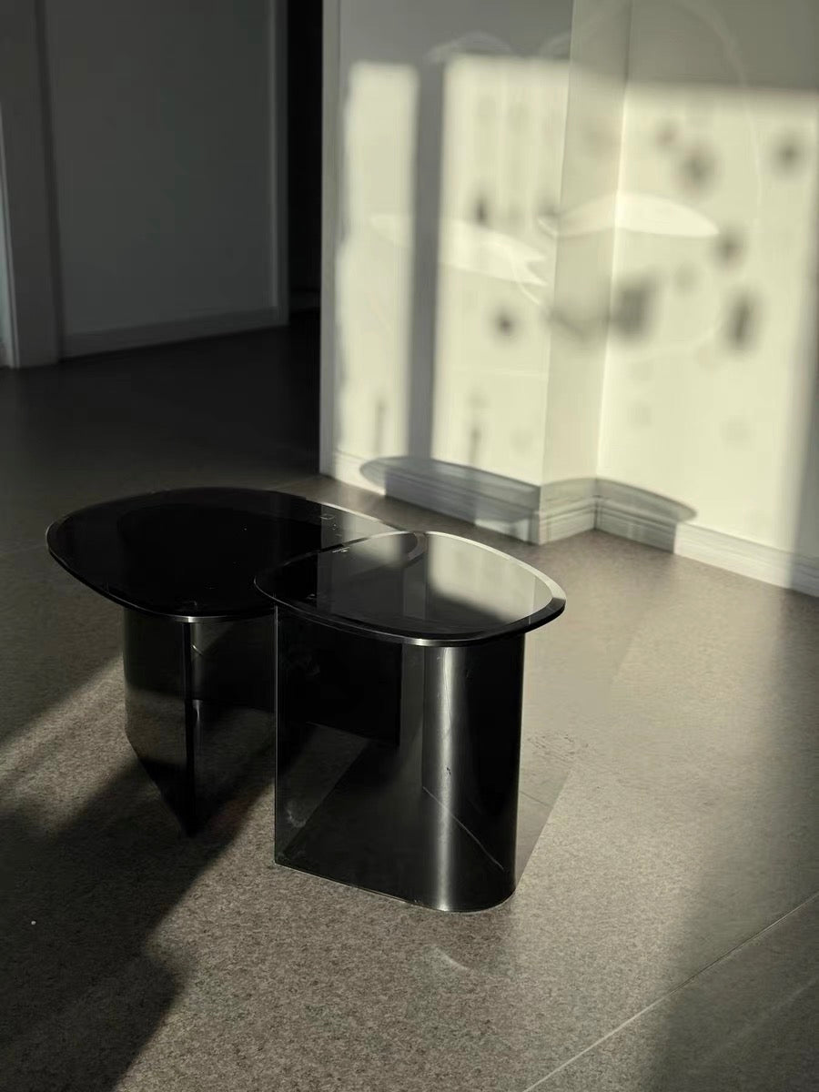 2025 New Arrivals Tempered Glass Coffee Table Set