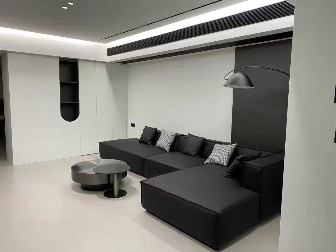 Stainless Steel Table Tempered Glass Table Coffee Table Set