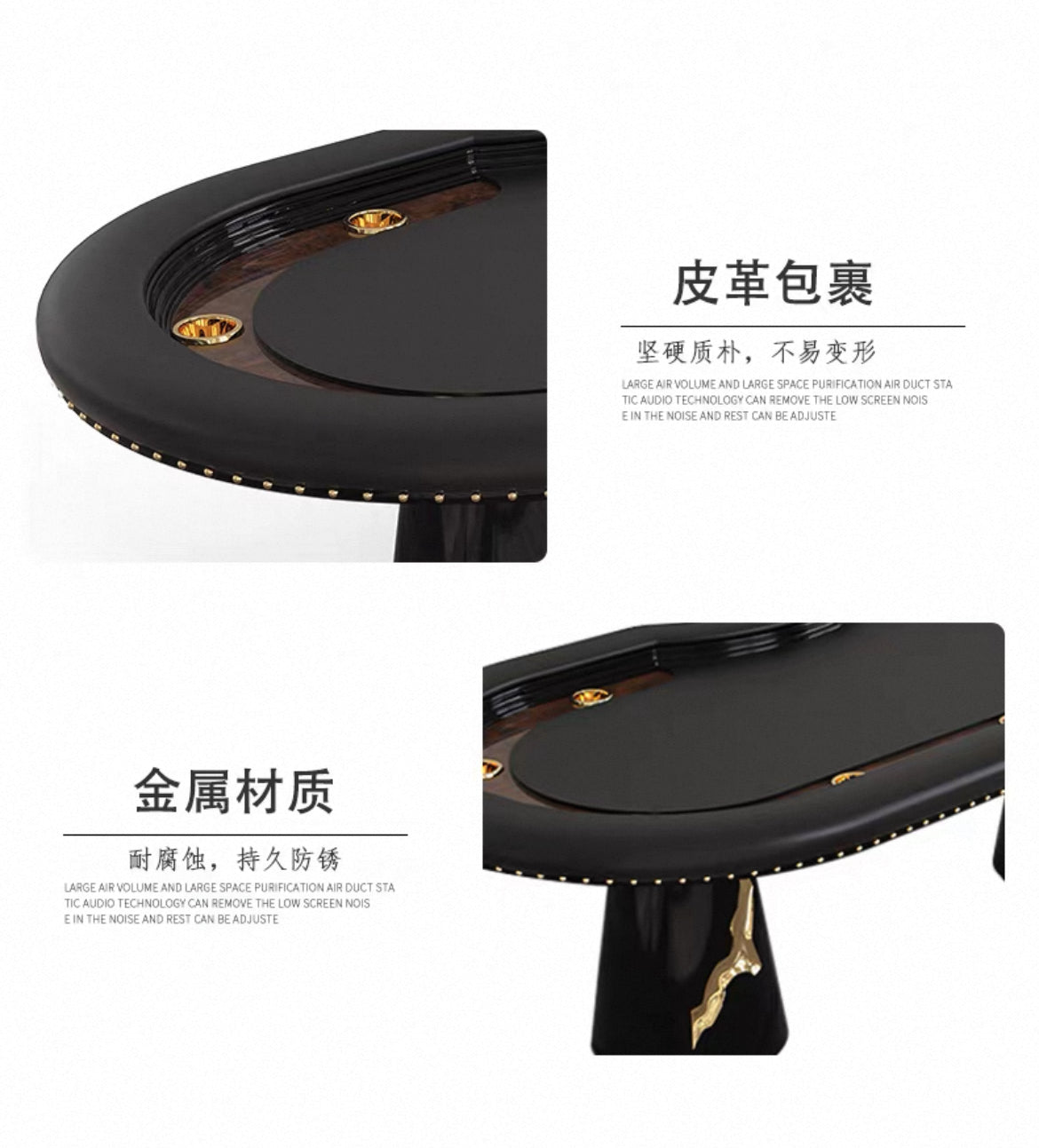 Luxurious Texas Hold’em Table Entertainment Furniture Gamblin Table