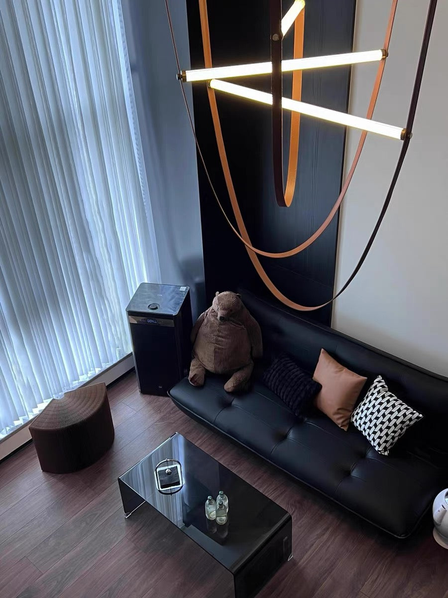 New Arrivals Home Decor Leather LED Light Artistic Chandelier