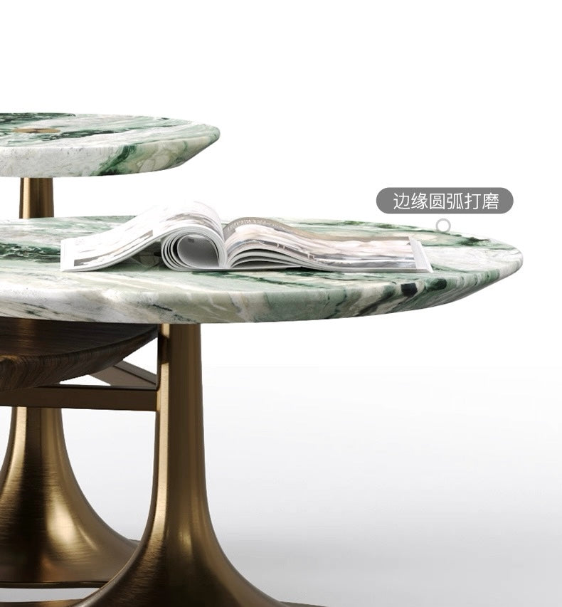 Minimalist Coffee Table Luxurious Natural Marble Villa Furniture
