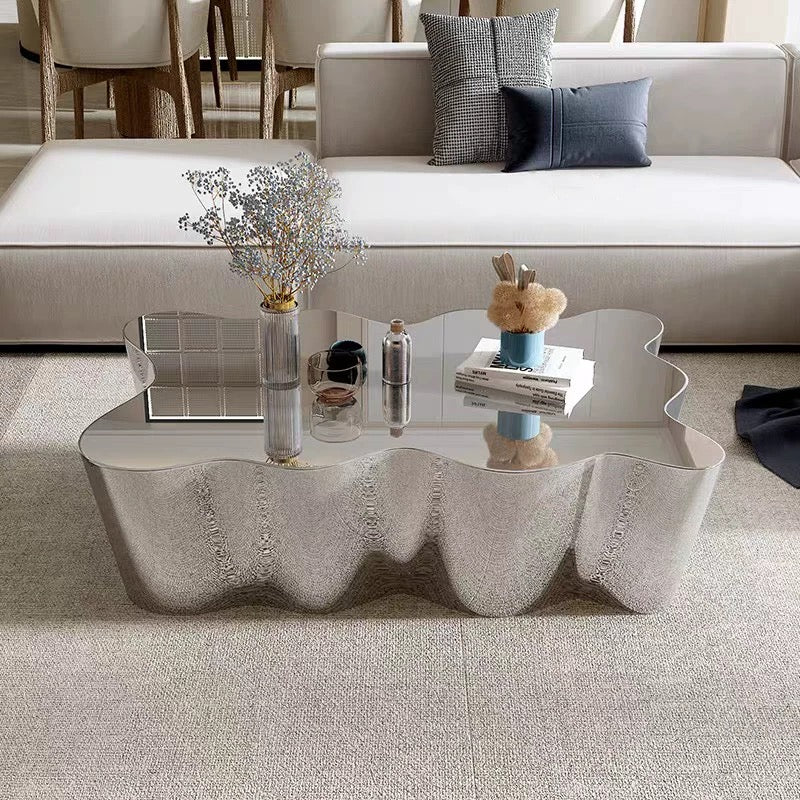 304 Stainless Steel Artistic Coffee Table Functional and Durable Furniture