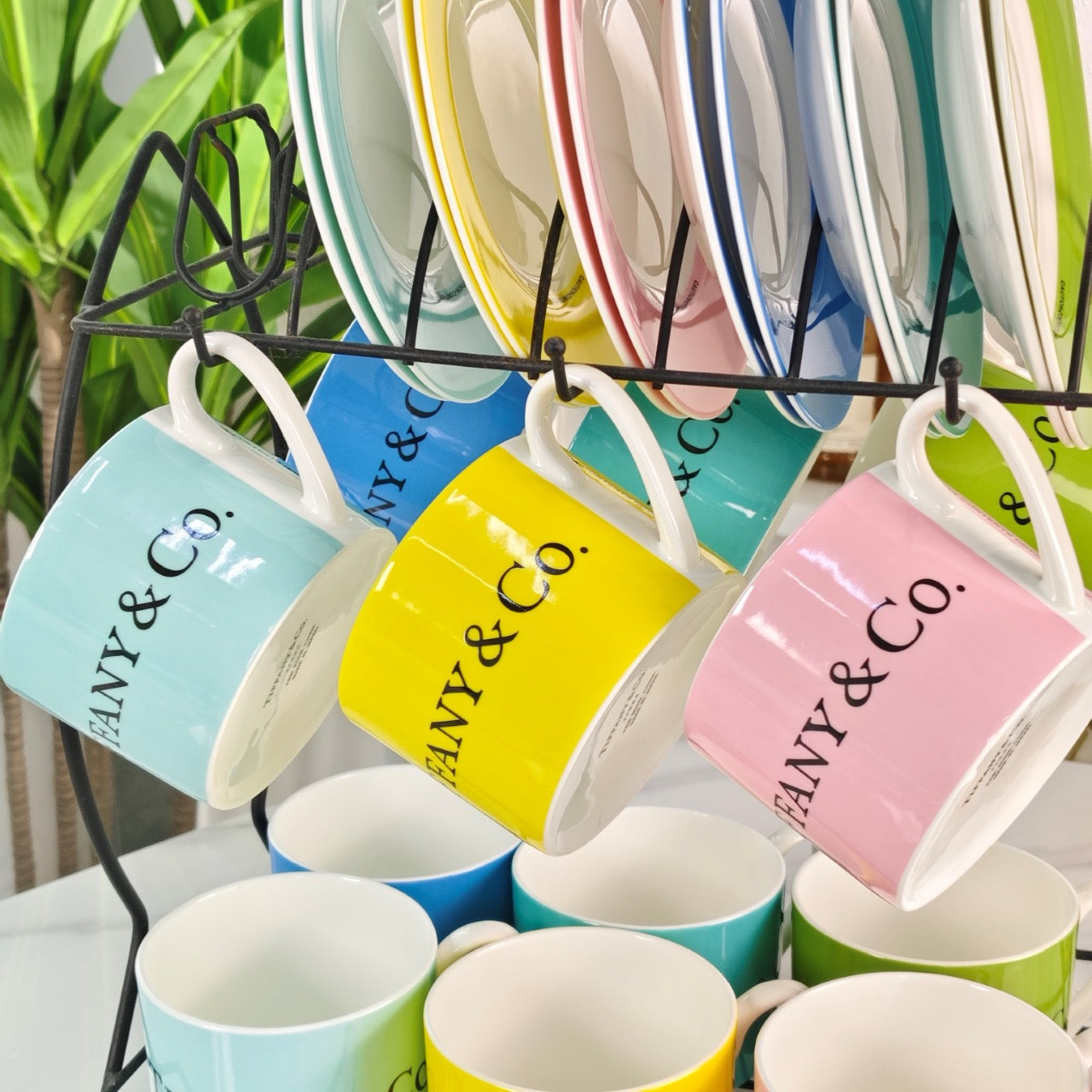 New Arrivals Christmas Gift Birthday Gift Coffee Cup Set Two Cups Two Saucers Tableware Free Shipping