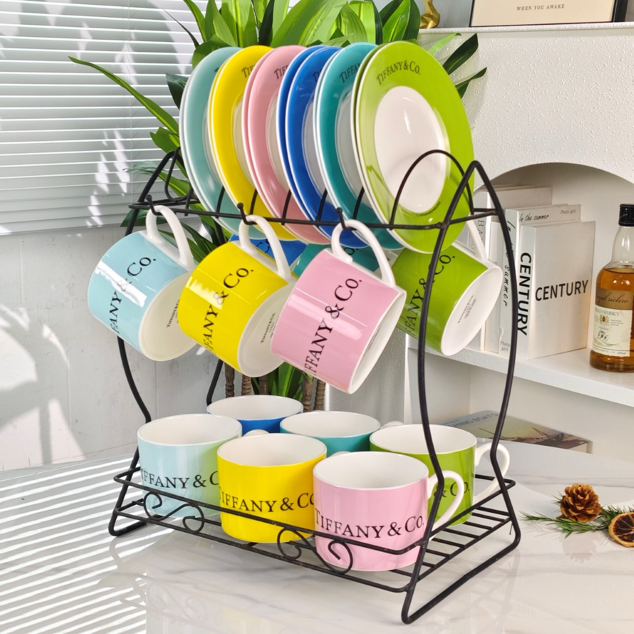 New Arrivals Christmas Gift Birthday Gift Coffee Cup Set Two Cups Two Saucers Tableware Free Shipping