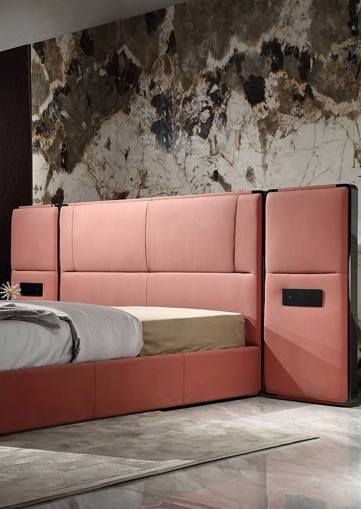Modern Italian-style Bed Luxurious Double Bed Master Bedroom Furniture