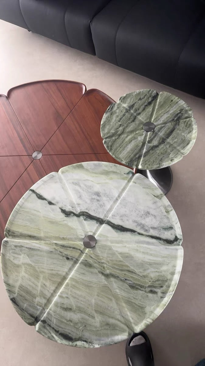 Minimalist Coffee Table Luxurious Natural Marble Villa Furniture