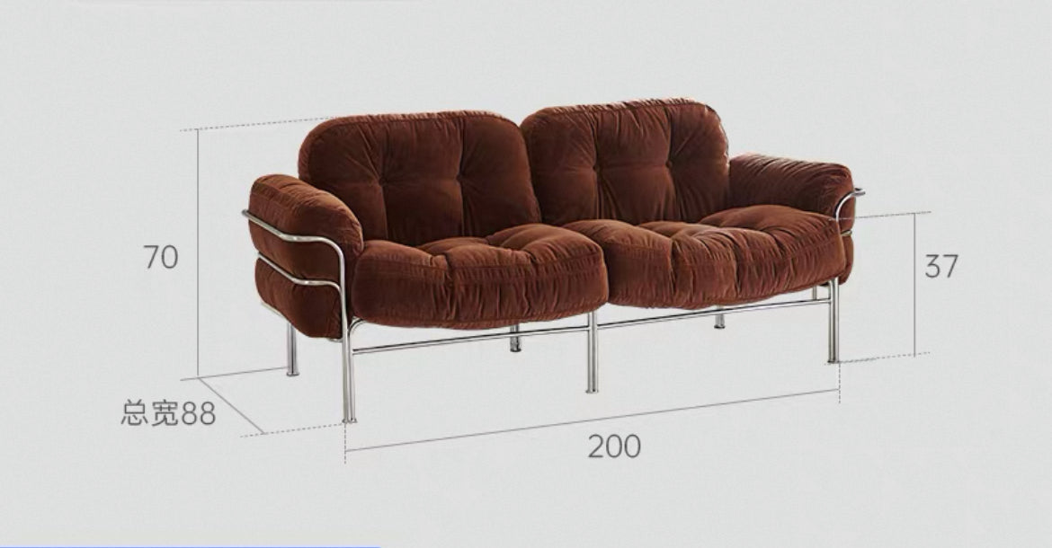 New Arrivals Steel Armchair Single Sofa Chic Furniture