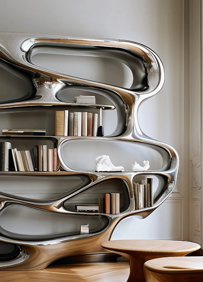 New Arrivals Irregular Shelf Unique Design Bookshelf Home Decor