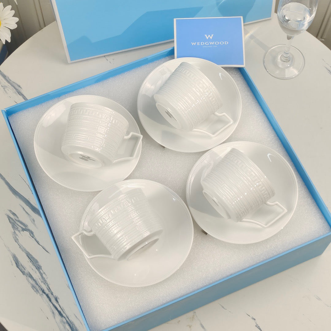 Christmas Gift Brand Coffee Cup Set Luxurious Tableware Classic Design Free Shipping