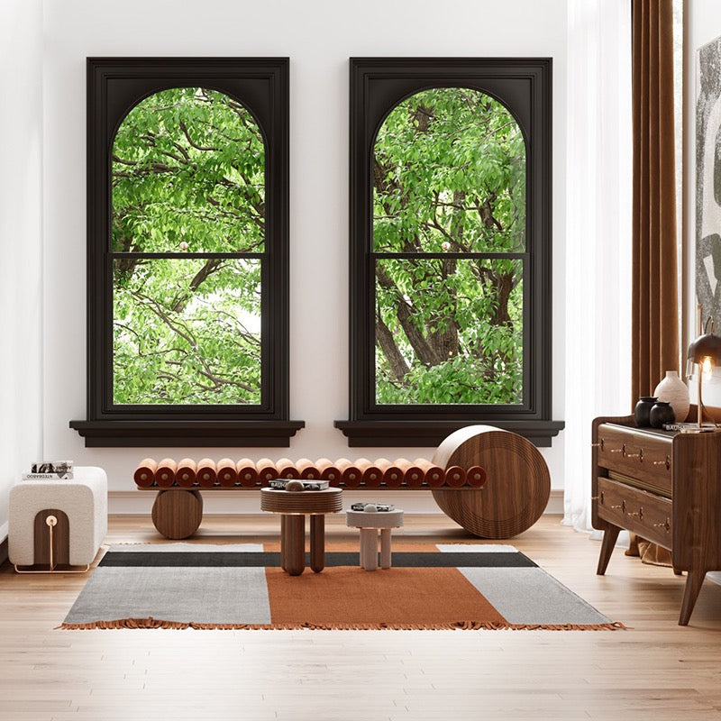 2024 New Design Creative Sofa Bench Walnut Bench Shoes Stool