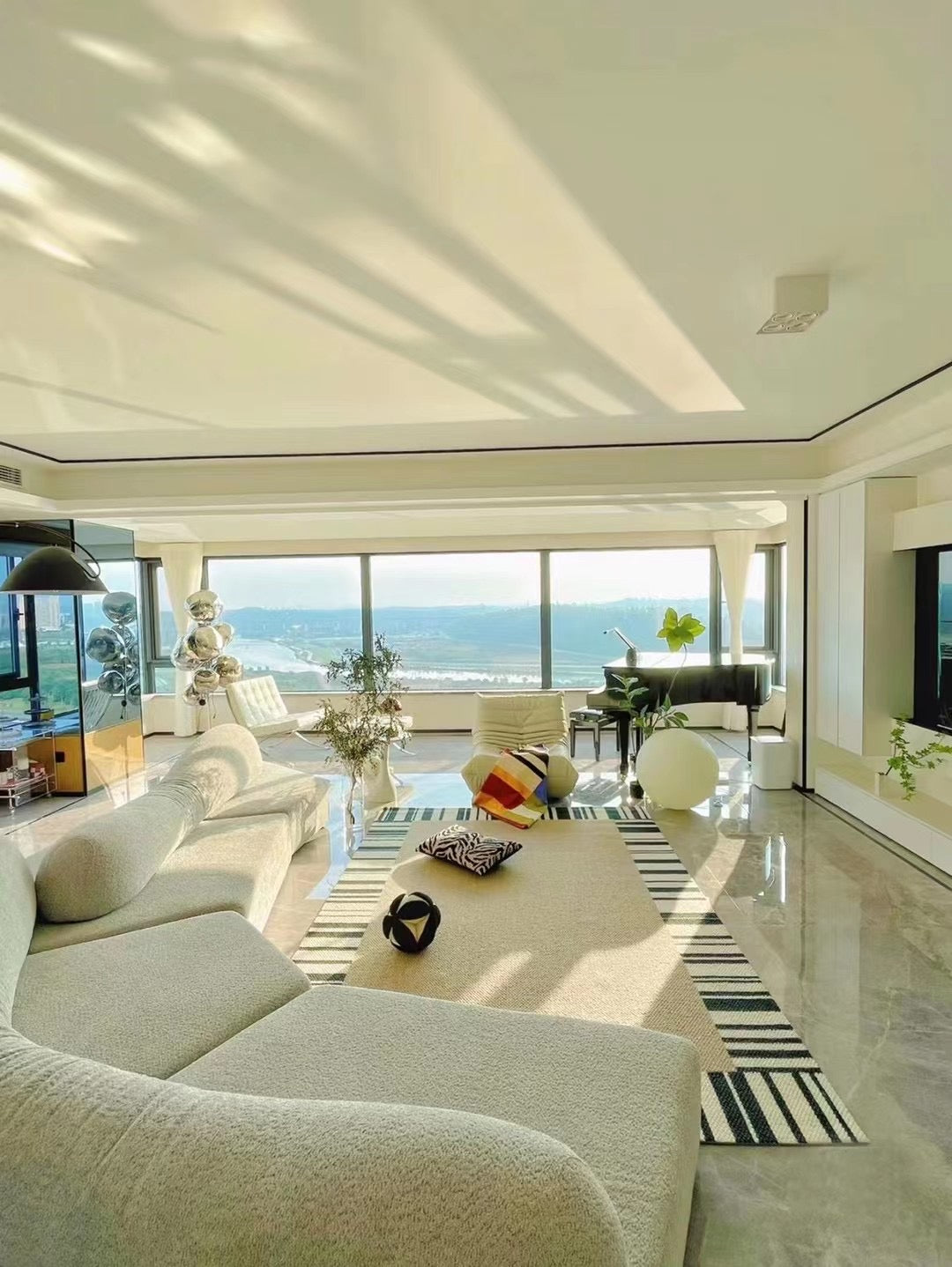 Rock Style Seat Living Room Modular Sofa by Italian Designer