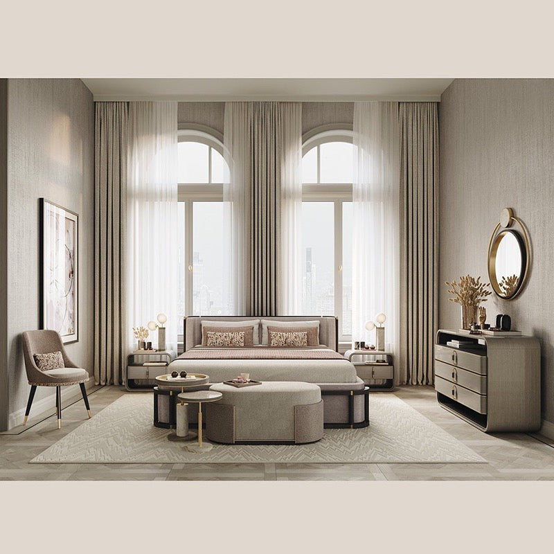 Bedroom puff bench elegant bed-end tool