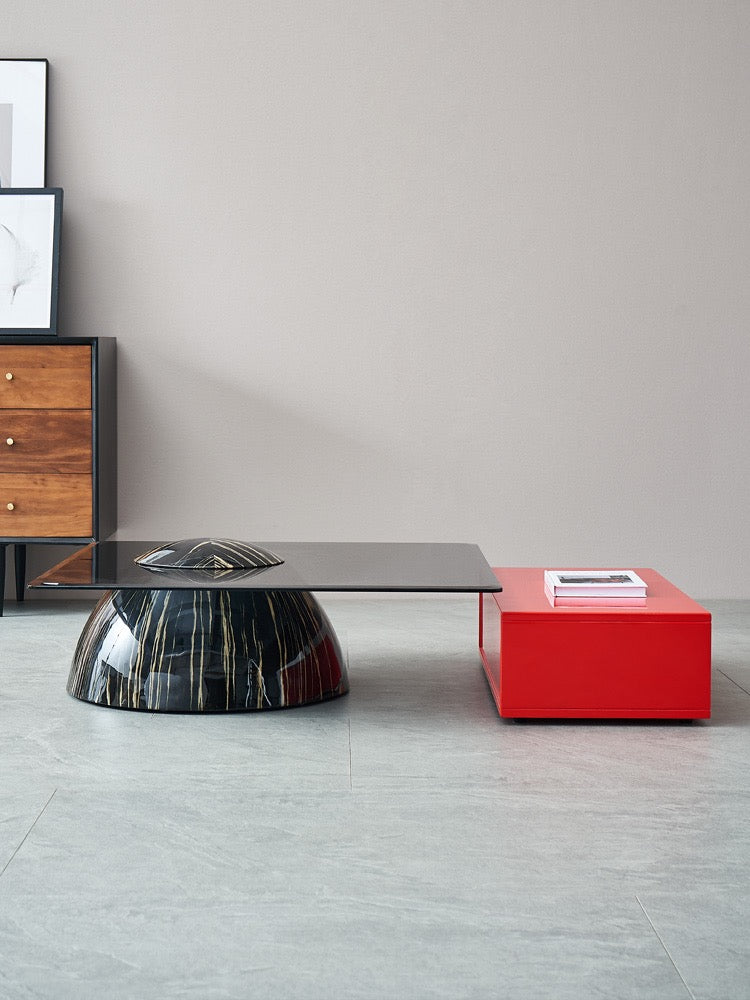 New Arrivals Glass coffee table set stylish design modern living room