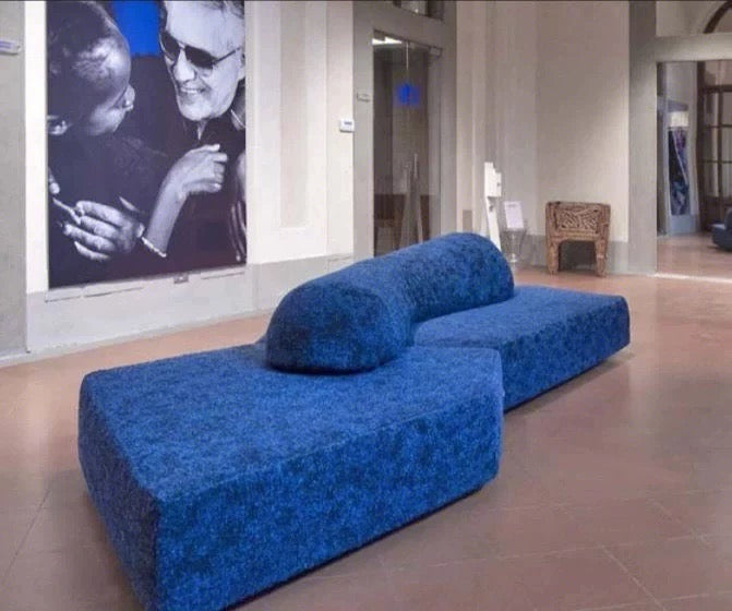 Rock Style Seat Living Room Modular Sofa by Italian Designer