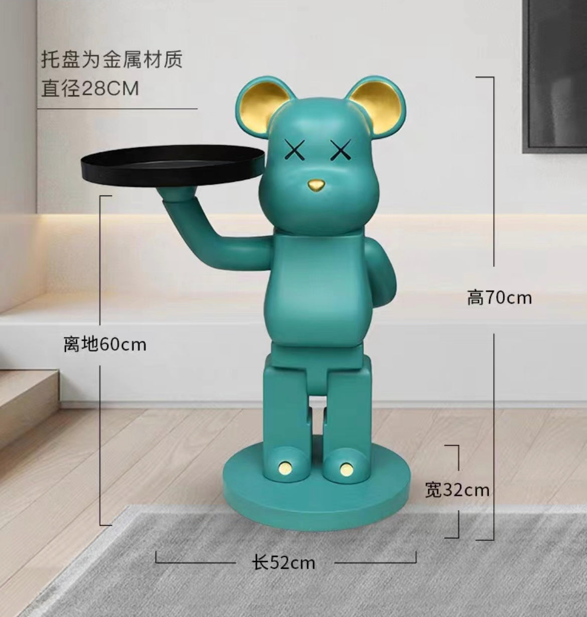 Cartoony side table high end coffee table artistic furniture