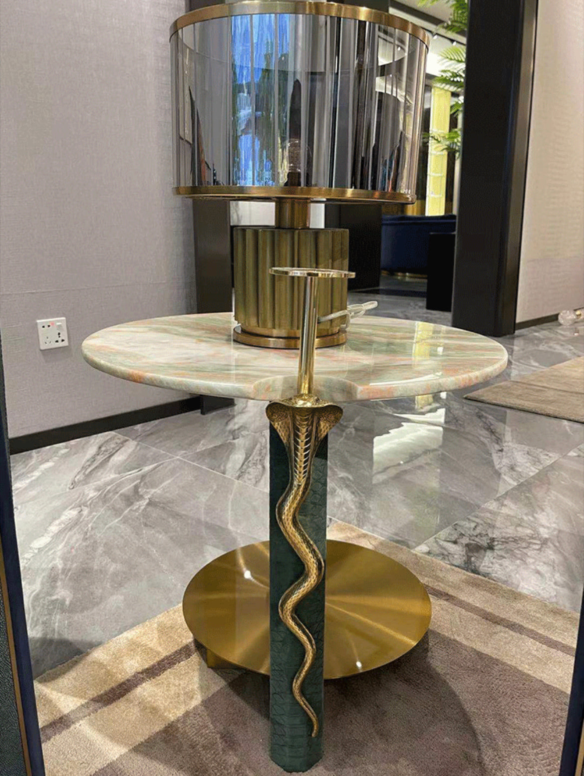 Post-modernity pylon skin full grain leather sofa high-end customized sofa