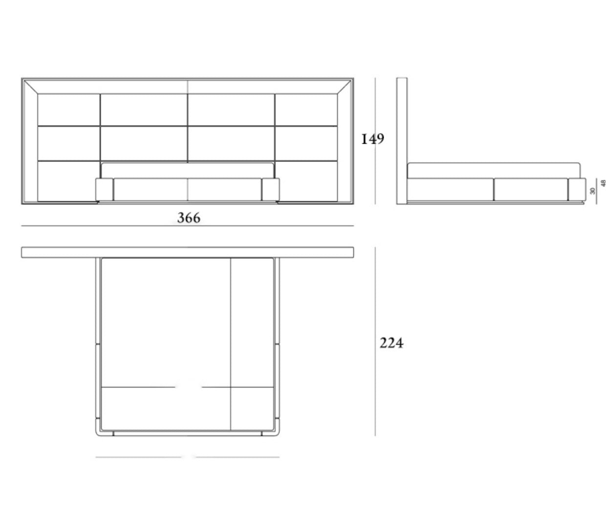 Natural marble background leather bed 304 stainless steel base
