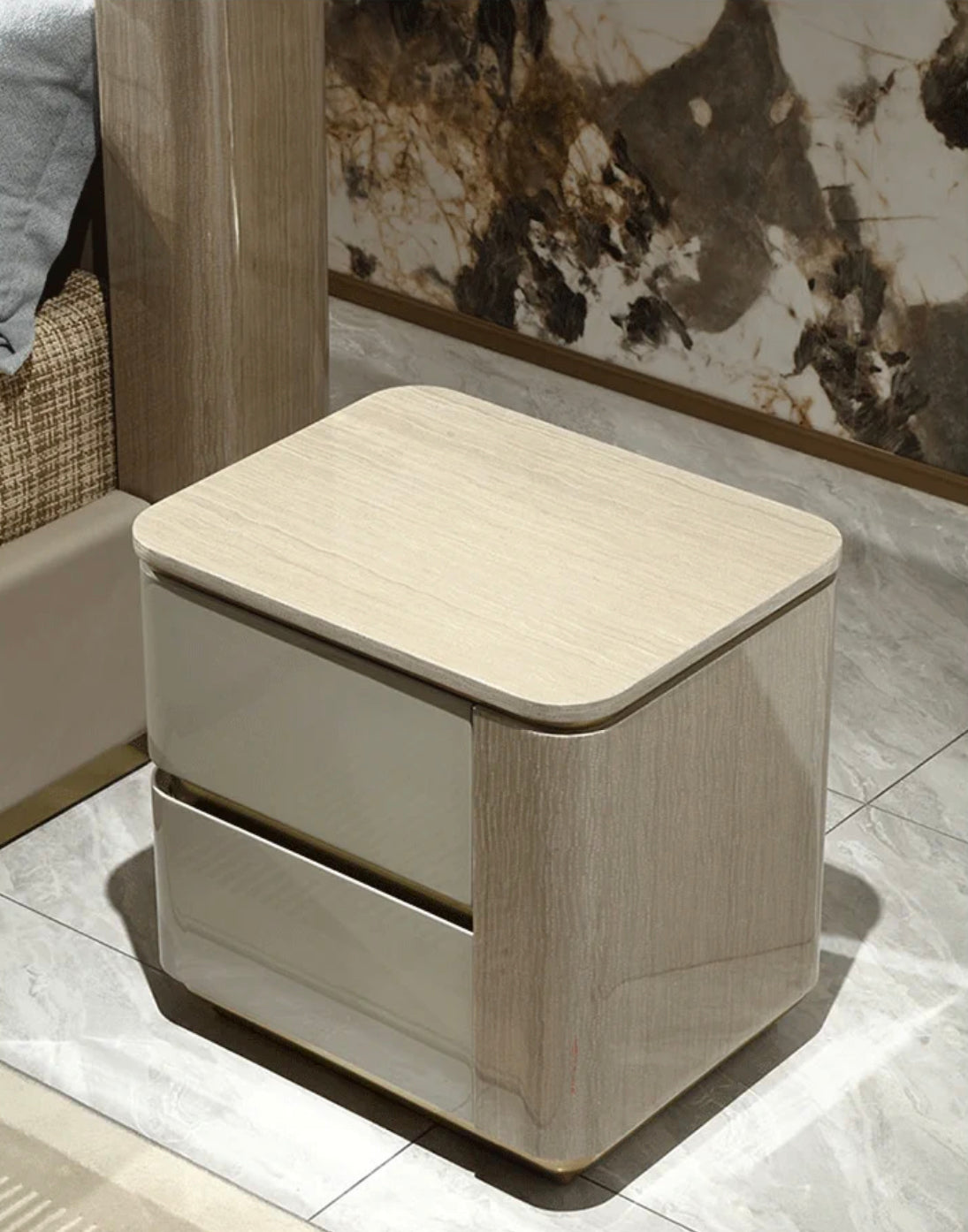 Classic bedside table modern style nightstand